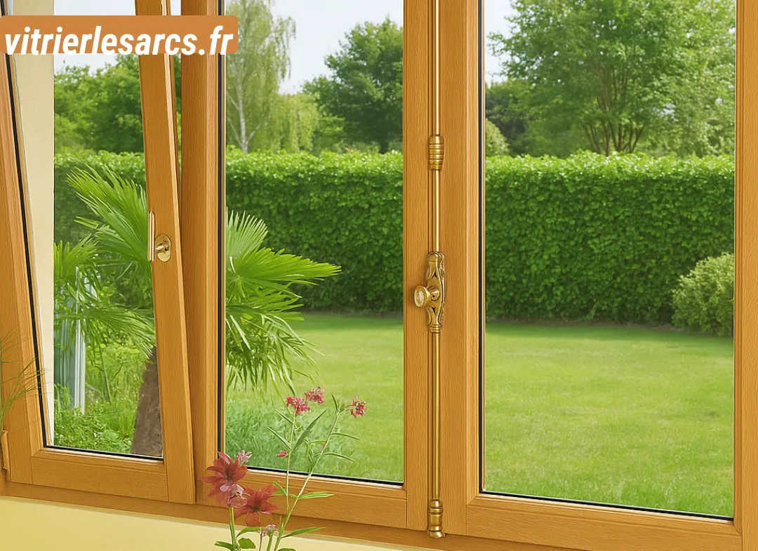 Installation de fenêtre en bois sur mesure Les Arcs
